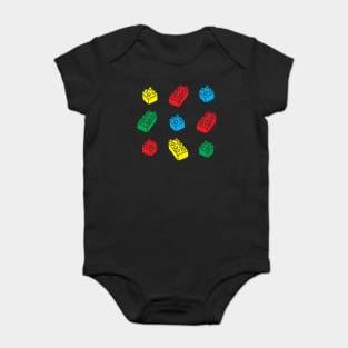 Cute Hand-Drawn Lego Illustration Baby Bodysuit